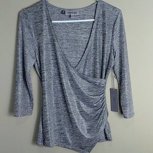 Jennifer Lopez - Silver Sparkle Blouse -NWT